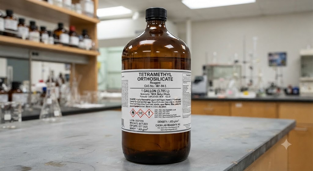 Tetramethyl orthosilicate 1 Gal In Amber Glass Bottle - CAS 681-84-5 - Image 3