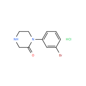 1-(3-Bromophenyl)-piperazin-2-one HCl - CAS # 215649-81-3 - 1G