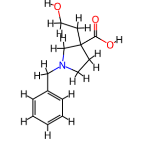1-Benzyl-3-(2-hydroxyethyl)-pyrrolidine-3-carboxylic acid – CAS 885958-23-6