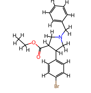 1-Benzyl-4-(4-bromo-phenyl)-pyrrolidine-3-carboxylic acid ethyl ester – CAS 885959-02-4
