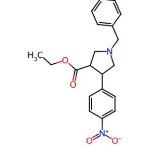 1-Benzyl-4-(4-nitro-phenyl)-pyrrolidine-3-carboxylic acid ethyl ester