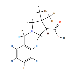 1-Benzyl-4,4-dimethyl-pyrrolidine-3-carboxylic acid - 1G