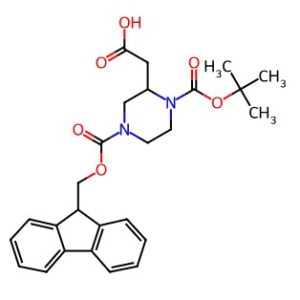 1-Boc-4-Fmoc-piperazine-2-acetic acid – CAS 885949-85-9