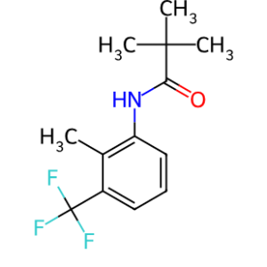 2,2-Dimethyl-N-[2-methyl-3-(trifluoromethyl)phenyl]-propionamide – CAS 150783-50-9