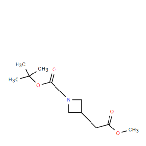 3-Azetidineacetic acid, 1-[(1,1-dimethylethoxy)carbonyl]-, methyl ester - CAS 497160-14-2