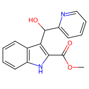 3-(Hydroxy-pyridin-2-yl-methyl)-1H-indole-2-carboxylic acid methyl ester