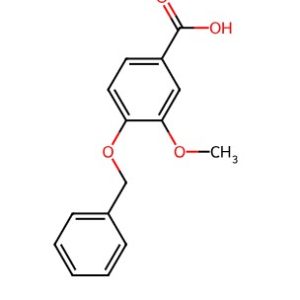 4-Benzyloxy-3-methoxy-benzoic acid – CAS 1486-53-9