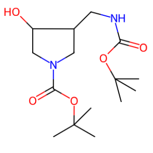 4-Boc-aminomethyl-1-N-Boc-pyrrolidin-3-ol – CAS 175463-34-0