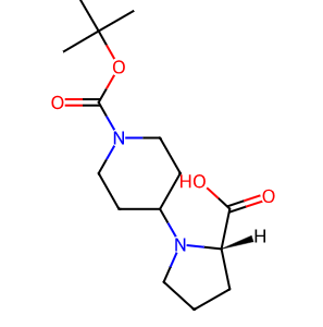 (R)-4-(2-Carboxy-pyrrolidin-1-yl)-piperidine-1-carboxylic acid tert-butyl ester – CAS 221352-39-2