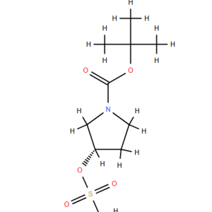(S)-1-Boc-3-methanesulfonyloxy-pyrrolidine – CAS 132945-75-6